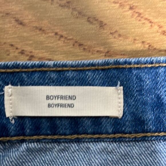 Universal Threads Boyfriend High Rise Jeans 100% Cotton Denim Blue Women's Pants - Picture 10 of 16